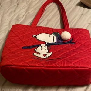 Small Vera Tote. “Ski Slope Snoopy”